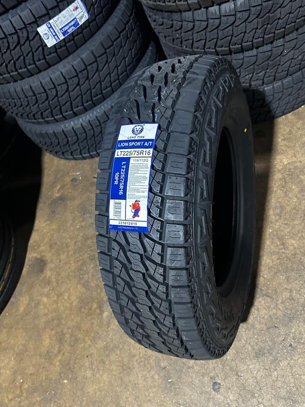 LT2257516 Lionsport A/T high-quality Tires with free mount & balance 225-75-16 long mileage 225/75/16