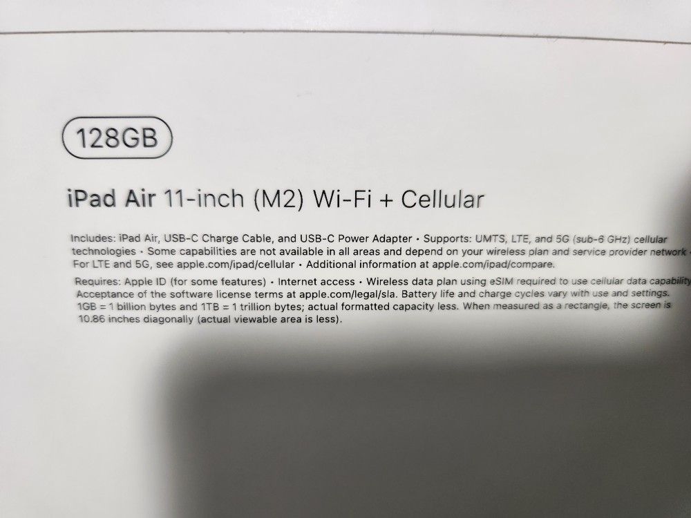 IPad Air 11 Inch M2 128 GB