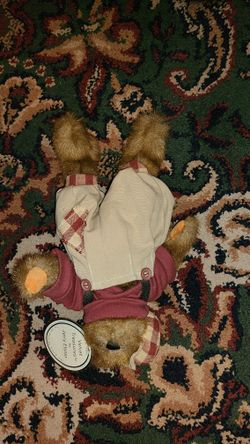 Vintage Velvet Treasures Cody Bear