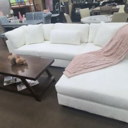 Comfy White Sectional 