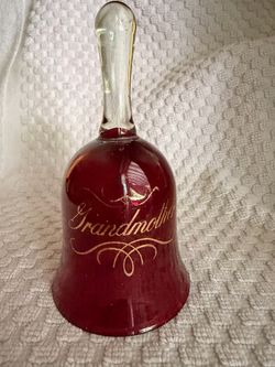 Red Glass “Grandmother” Bell