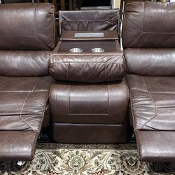 Reclaiming Theater Style Sofa And Love Seat Set