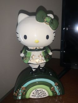 Hello Kitty St Pattys Ceramic