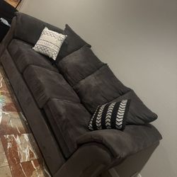 Comfortable Gray Sofa – Minor Pet Wear