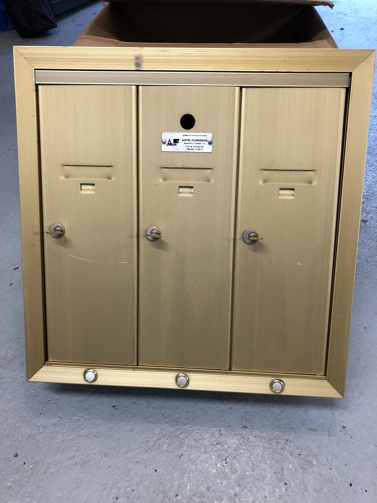 Apartment Mailboxes - 3 Auth Florence Recessed Mount Verticals