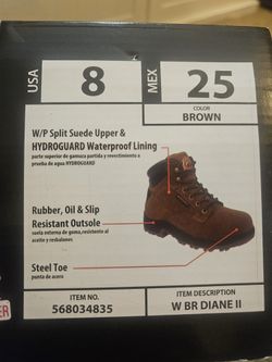 Women's Size 8 Steel Toe Boots