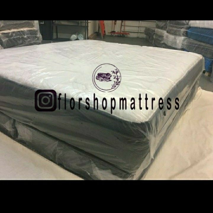 FULL MATTRESSES PILLOW TOP COMFORT WITH BOX SPRING 🐇🎯 ALL SIZES AVAILABLE KING QUEEN FULL TWIN 🐇🎯 BED FRAME NOT INCLUDED COLCHONES NUEVOS CAMAS