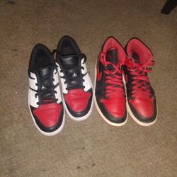 Two Size 10 Air Jordans 