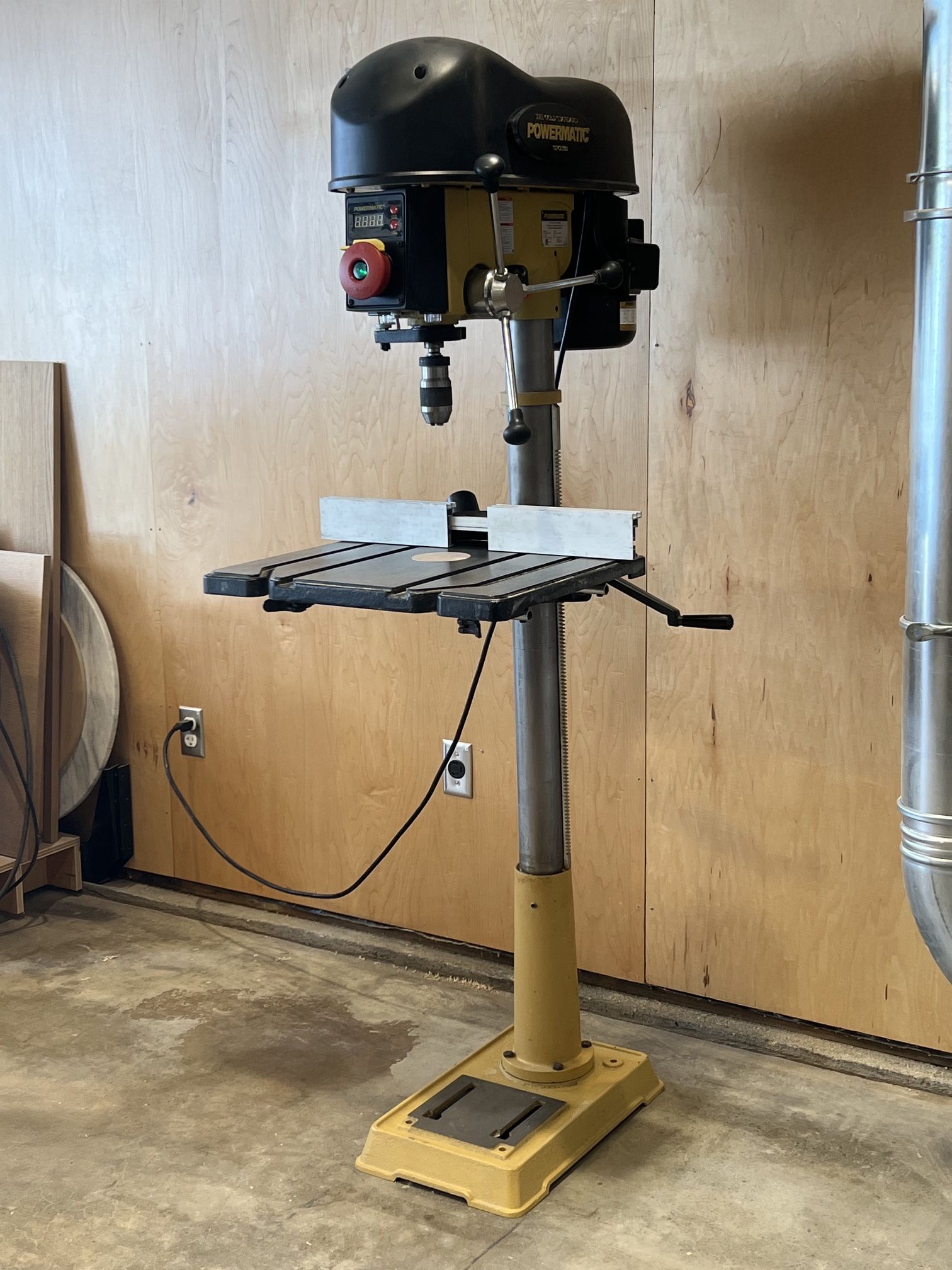 Powermatic PM2800 Variable Speed Drill Press With Tilting Extendable Table And Fence