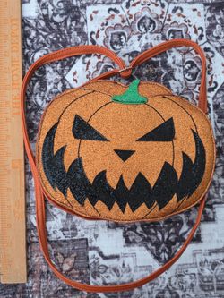 Jack-O-Lantern Crossbody bag/ 2 sided