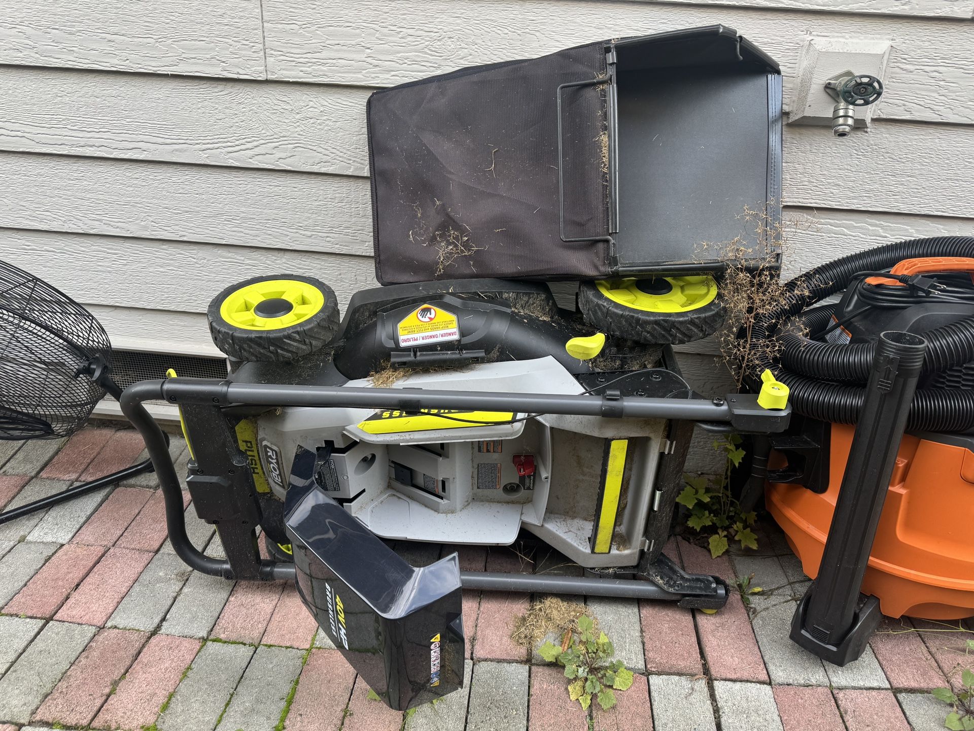 Ryobi Electric Mower With High Capacity Battery X2
