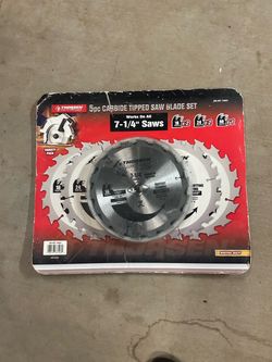 Thorsen 5pc Carbide Tipped Saw Blade Set
