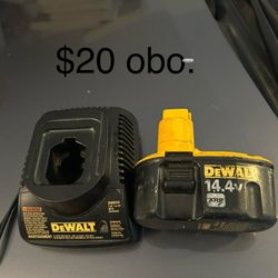 DEWALT Battery And Charger $15 Obo. .