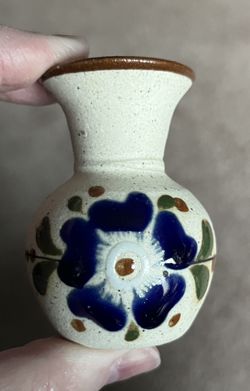 Tonala Mexican Small Vase Vintage