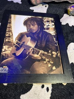 Bob Markey Framed Canvas Type Photo