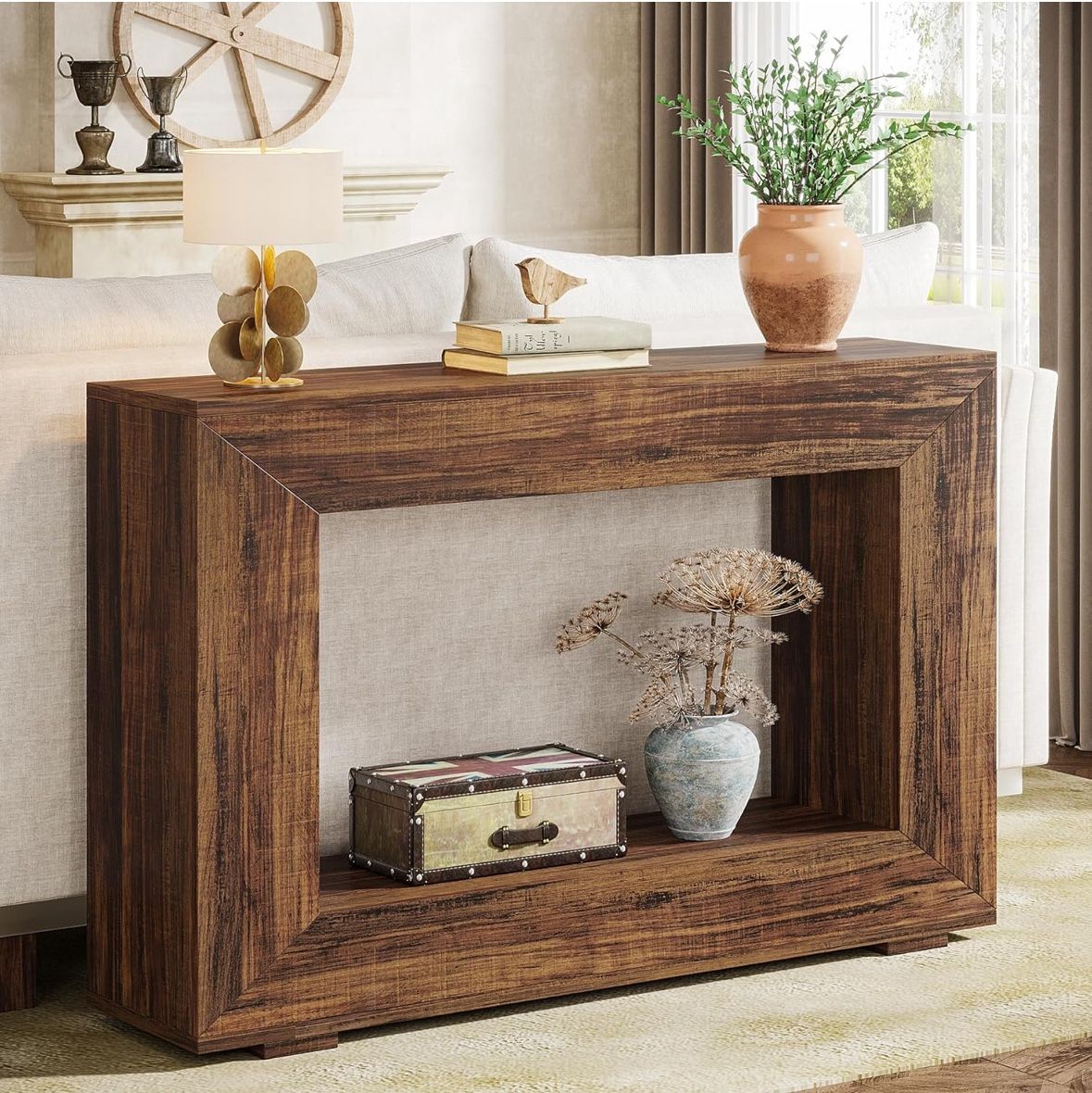 Tribesigns Farmhouse Console Table