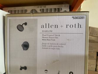 allen roth Harlow Brushed Nickel 1-handle Single Function Bathtub Shower Valve