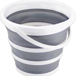 Collapsible Bucket 10L 2.6 Gallon Cleaning Bucket Mop Bucket Folding Foldable Portable Small Plastic Water Supplies for Outdoor Garden Camping Fishing