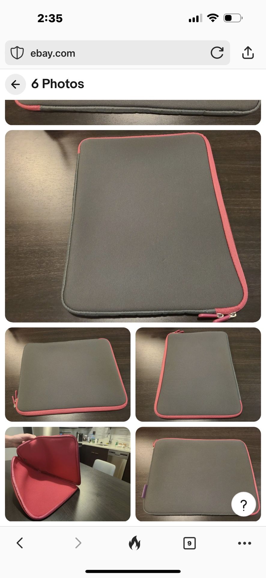 Belkin Plush Sleeve Laptop Cover. X Used, in great condition. Outside and inside are clean, zippers all work. Slim and lightweight to carry your lapto