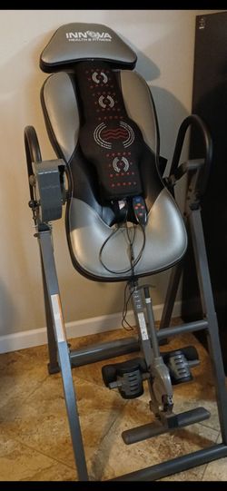 Innova heat and massage adjustable inversion tabke