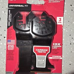 Milwaukee Universal Fit Open-Lok Oscillating Multi-Tool Blades Variety Pack 3-Pack 49-10-9005