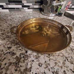 Vintage Brass Tray 