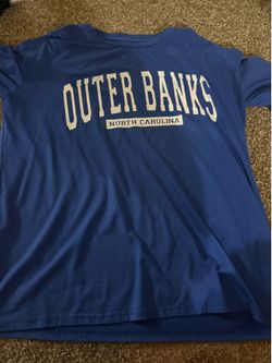 Oversized Outer Banks Blue Shirt
