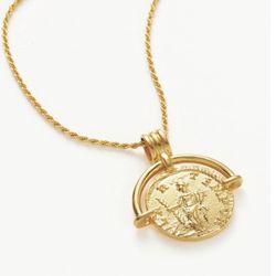 Missoma Lucy Williams Engravable Roman Arc Coin Necklace