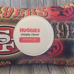 SF 49ers Huggies Wipes Cover 