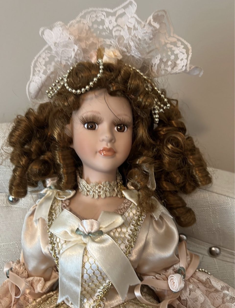 Vintage Victorian Porcelain Doll