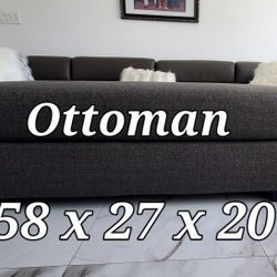 Big Ottoman Perfect Foot of Bed . Palm Springs 