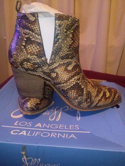 Snake Ankle Boots 9.5