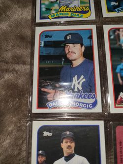 Baseball Card Page Including Dale Mohoric And Don Mattingly