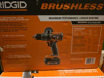 RIDGID 18V Brushless 1/2 in. Hammer Drill/Driver Kit