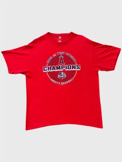 Anaheim Angels 2009 AL West Champions red MLB baseball t shirt size XL