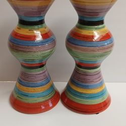 Two  12 Inch  Candle  Holders 