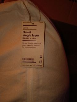 Brand New Duck Down Queen Comforter