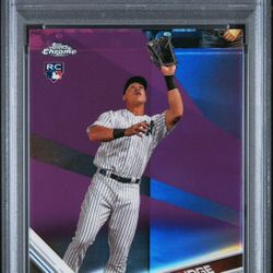 AARON JUDGE PINK REFRACTOR CHROME ROOKIE CARD 