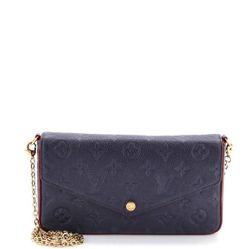Felicie Pochette Monogram Empreinte Leather Clutch
