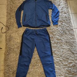 Coofandy Blue Tracksuit Sweatshirt Size Large