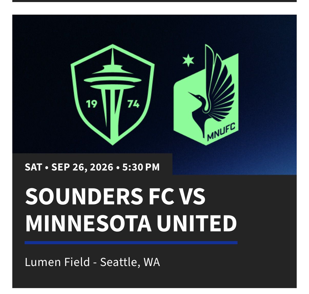 Seattle sounder tickets