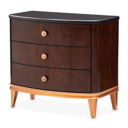 Camellia Field Warm Pecan Nightstand