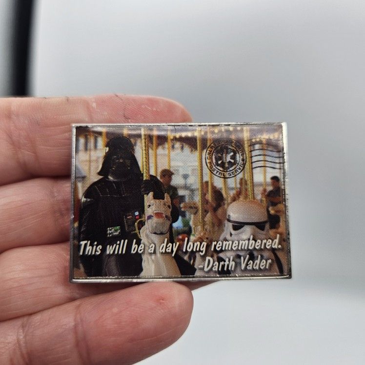 Rare Disney Pin Darth Vader On Carousel This Will Be A Day Long Remembered 2014