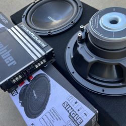 ($200 Firm) New Kenwood 12s /1500 Watt Monoblock Amp / Speaker Box 