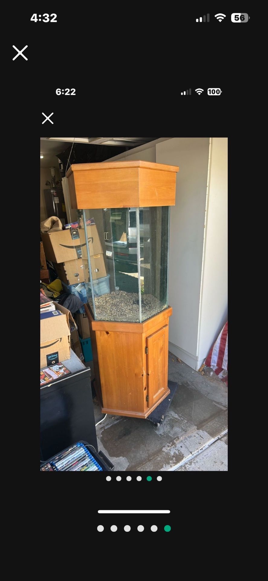 50 Gallon Hexagon Aquarium/Terrarium