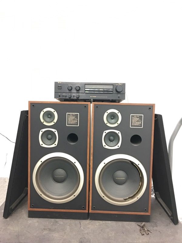 Vintage Marantz SP1200 3 Way Floor Speakers (pair)- 12" Woofer