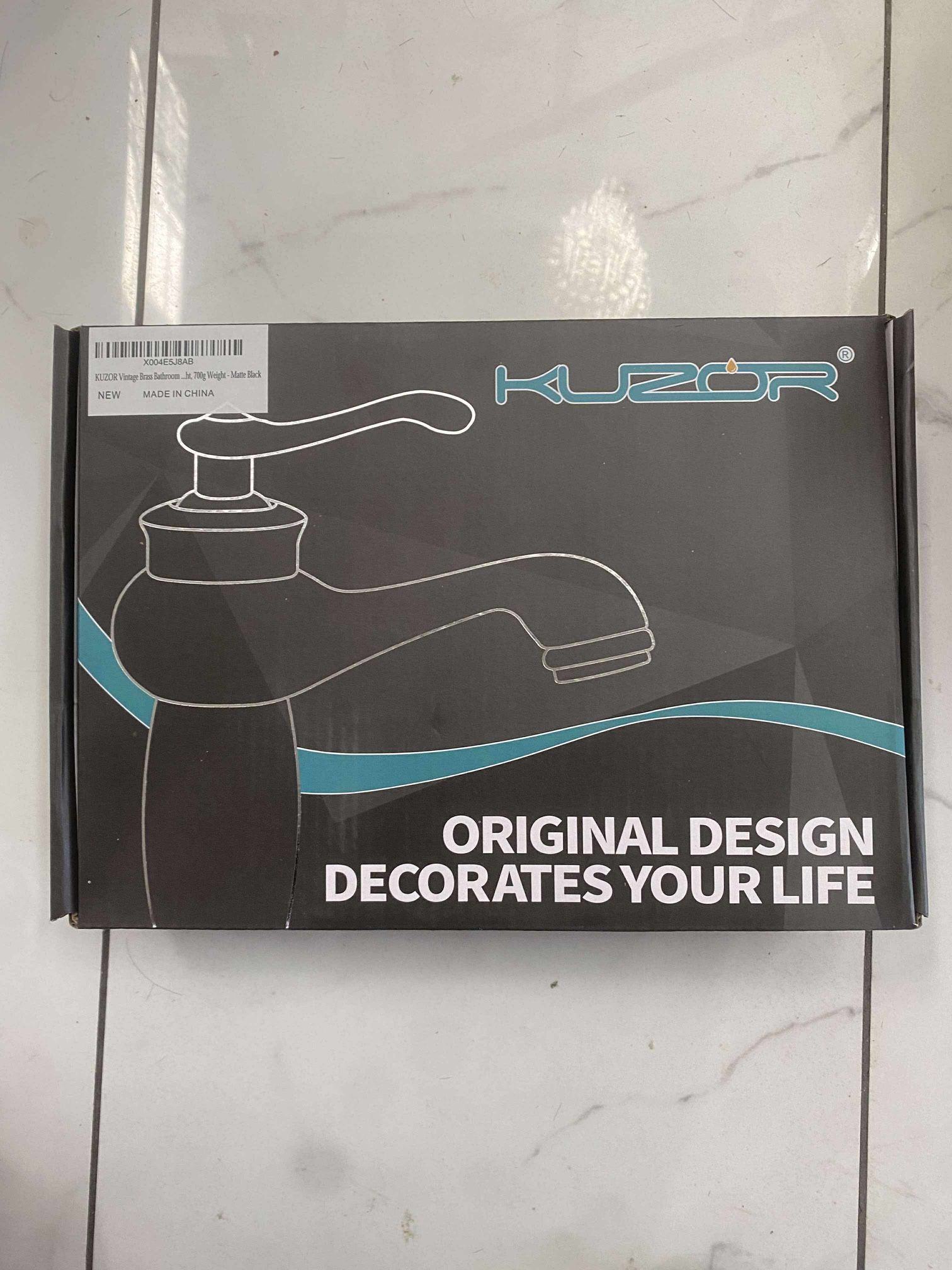 kuzor vintage brass single handle bathroom faucet Black