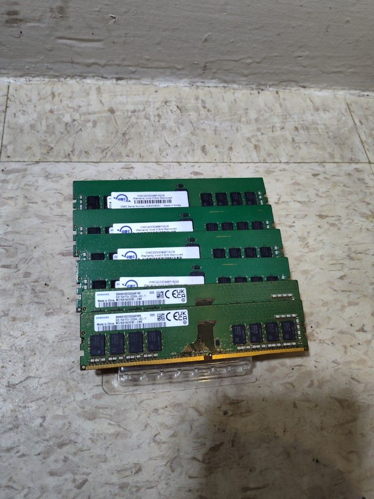 Computer Memory Ram 4x16gb DDR4 RAM Memory (4x16 GB, 2x8GB) 2933 Mhz
