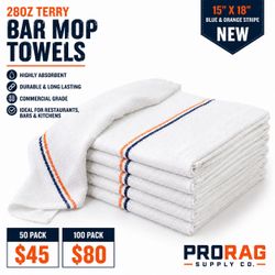 Bar mop towels bulk pricing