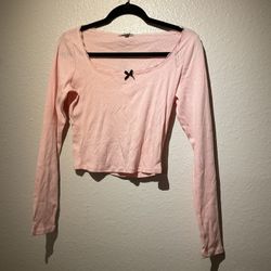 ♡Large pink long sleeve top